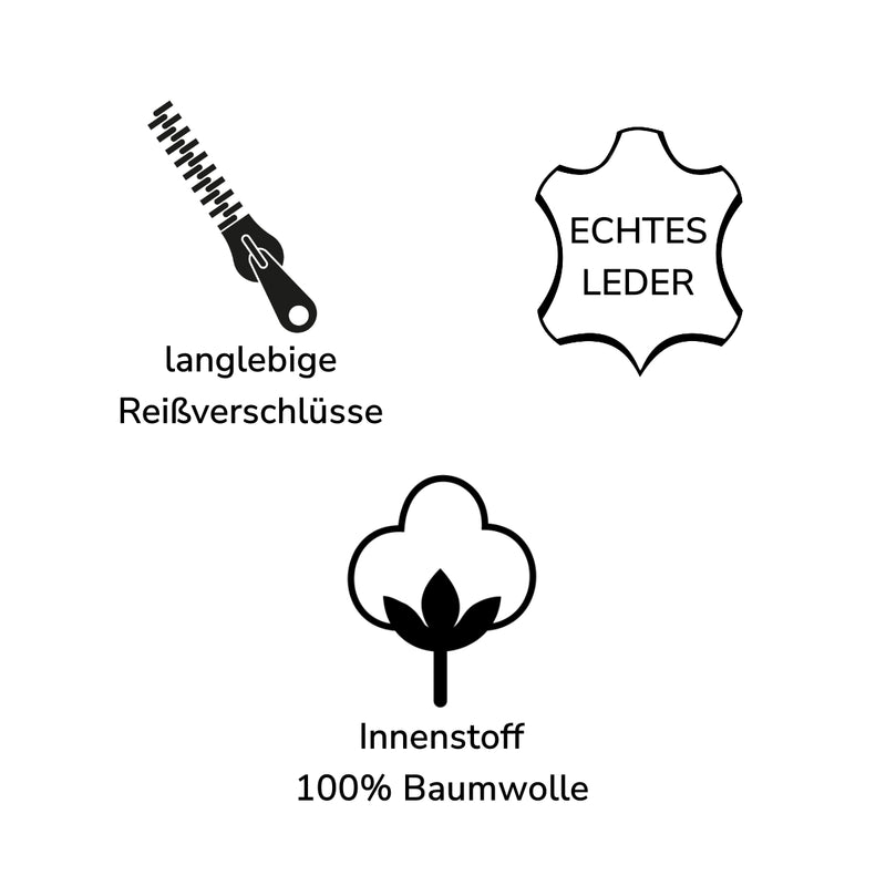 Leconi Umhängetasche Ledertasche Schultertasche Leder rotbraun LE3027 Fabrikpreis