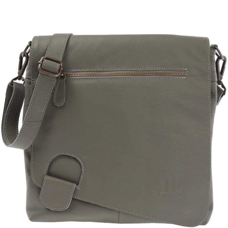 Leconi Umhängetasche Ledertasche Damen Schultertasche Leder oliv LE3073