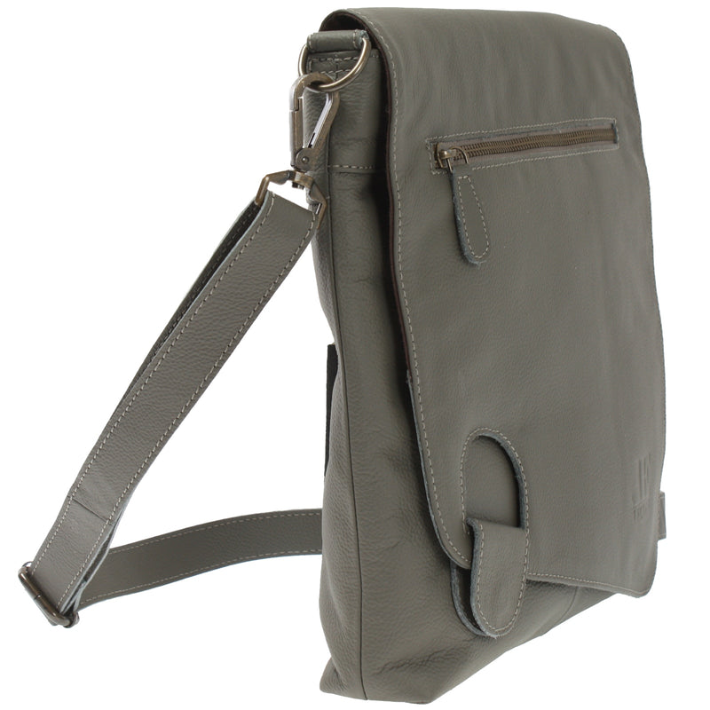 Leconi Umhängetasche Ledertasche Damen Schultertasche Leder oliv LE3073 Flash Sale