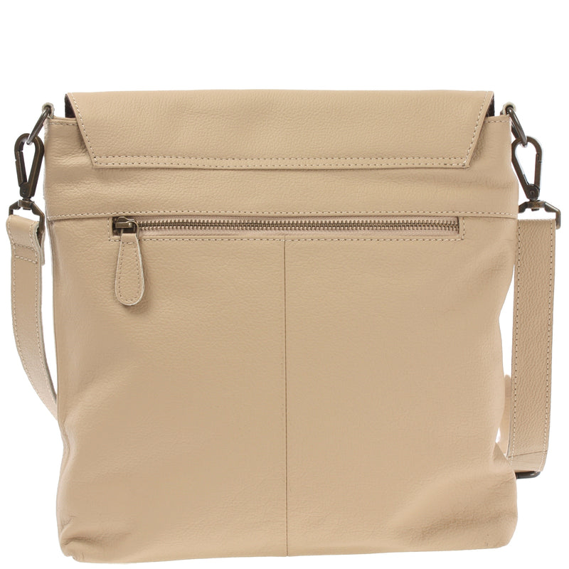 Leconi Umhängetasche Ledertasche Damen Schultertasche Leder sand LE3073 Begrenztes Angebot