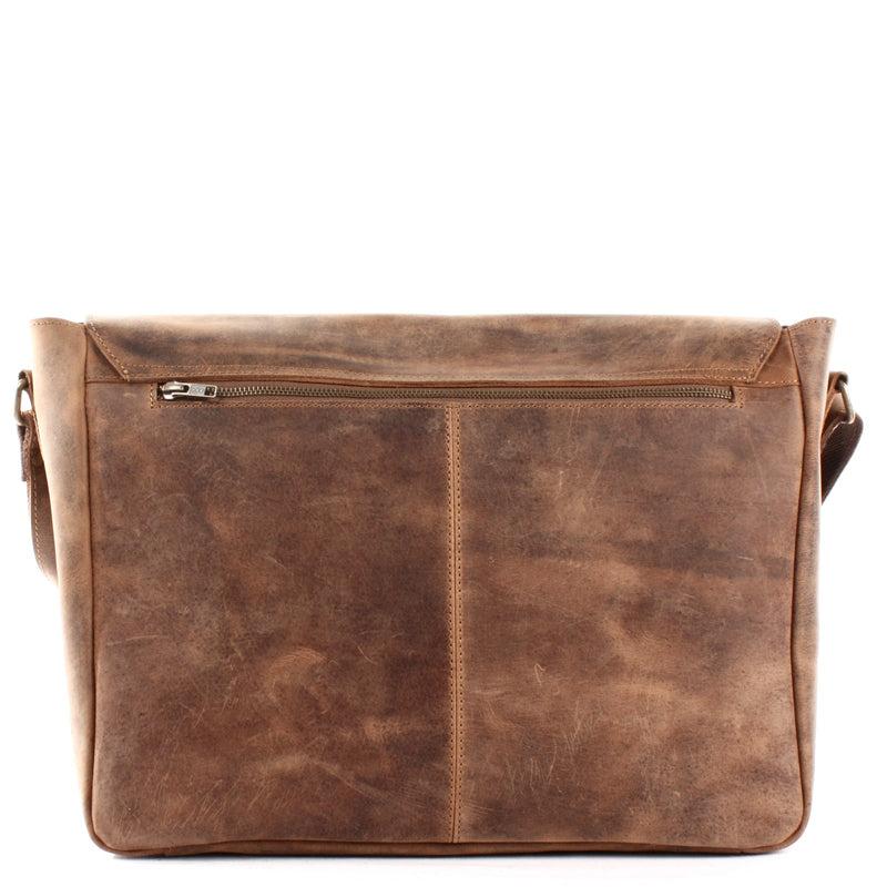 Leconi große Umhängetasche Schultertasche Messenger Bag Aktentasche Businesstasche Leder vintage braun LE3064 Neueste Mode