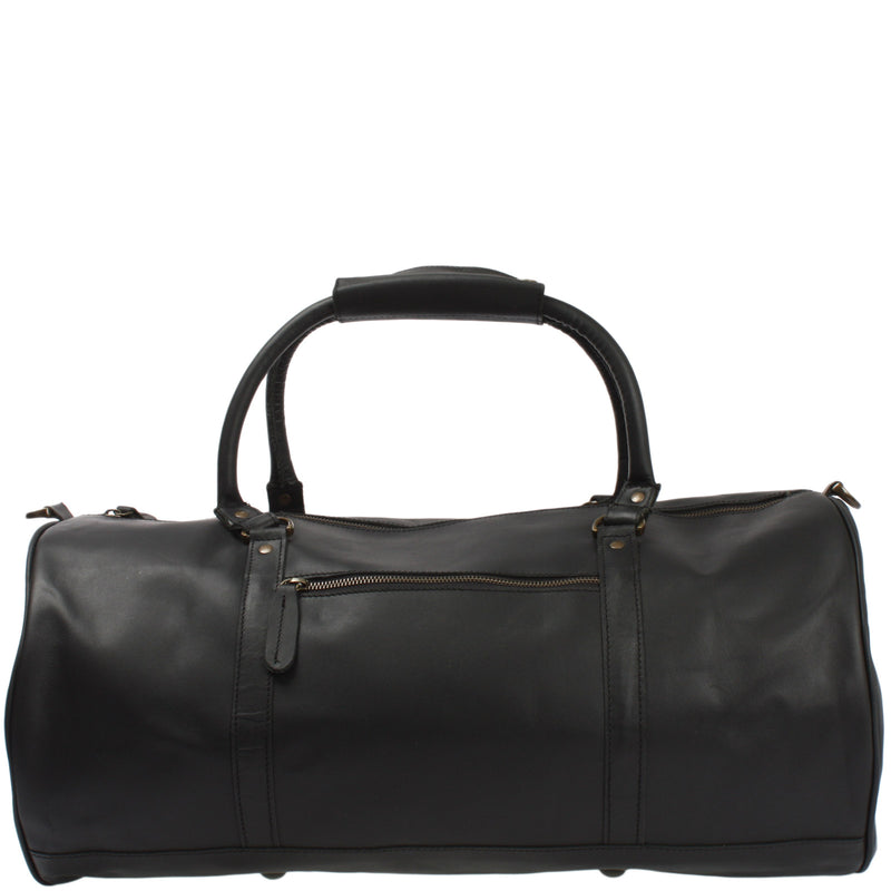 Leconi Weekender Reisetasche Sporttasche vintage Leder schwarz LE2004 Bis zu 60% Rabatt