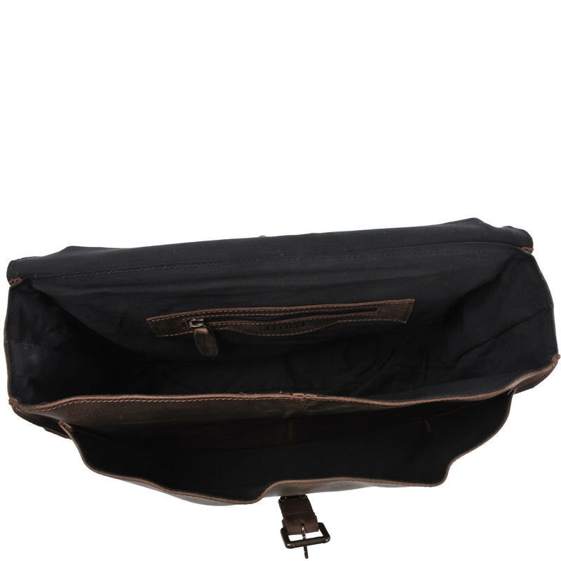 Leconi Aktentasche Businesstasche Messenger Bag Vintage Leder schlamm LE3008 Bis zu 65% Rabatt
