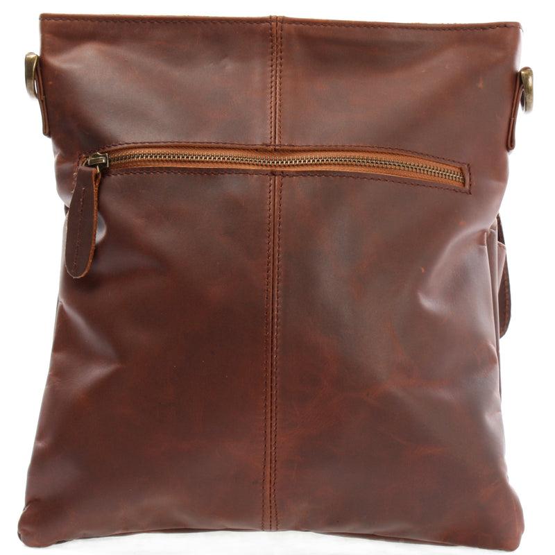 Leconi Umhängetasche Schultertasche Ledertasche Leder braun LE3084 Sonderangebot der Fabrik
