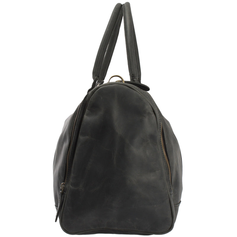 Leconi Reisetasche Weekender Sporttasche Ledertasche Damen Herren Leder grau LE2017 Riesige Rabatte