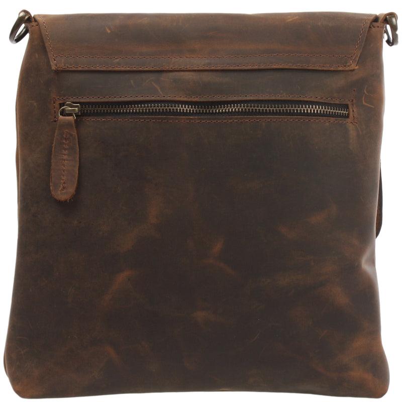Leconi Umhängetasche Ledertasche Schultertasche Leder schlamm LE3027 Black Friday Preise