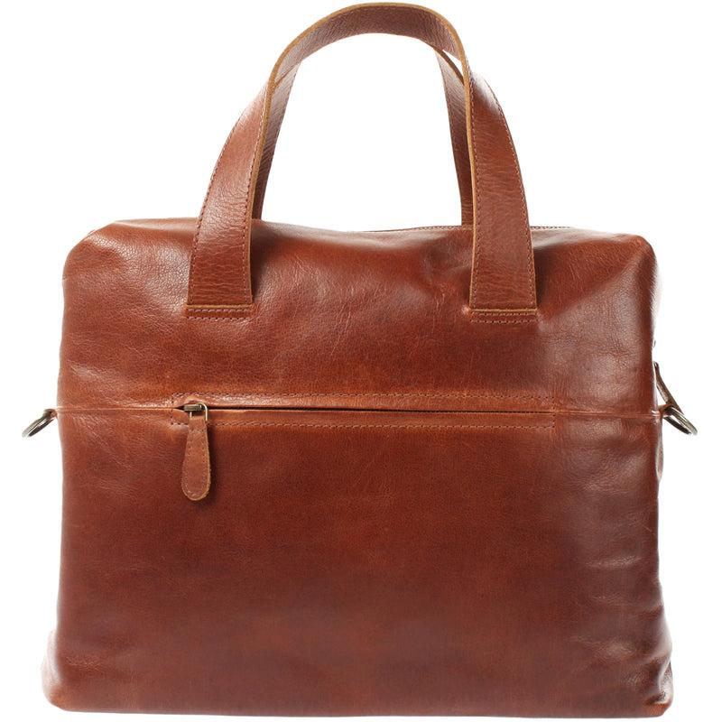 Leconi Schultertasche Henkeltasche Shopper Handtasche Damen Leder braun LE0059 Sonderangebot