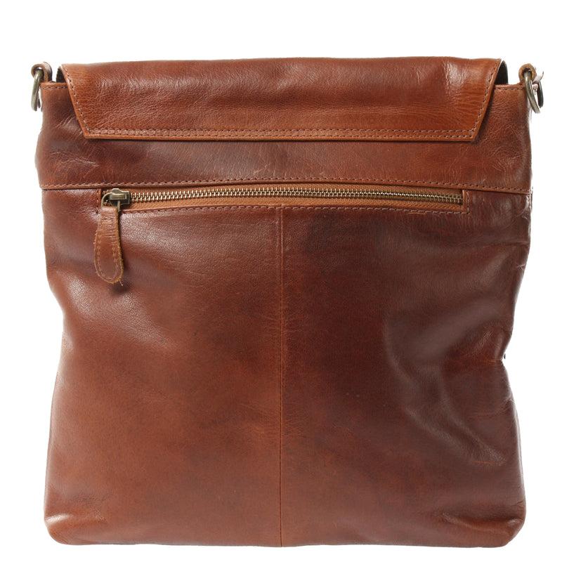 Leconi Umhängetasche Ledertasche Damen Schultertasche Leder braun LE3073 Günstig kaufen