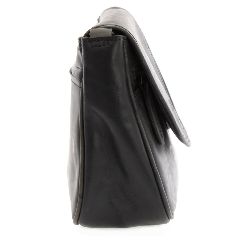 Leconi kleine Damentasche Umhängetasche Ledertasche Leder grau LE3047 Weihnachtsangebot
