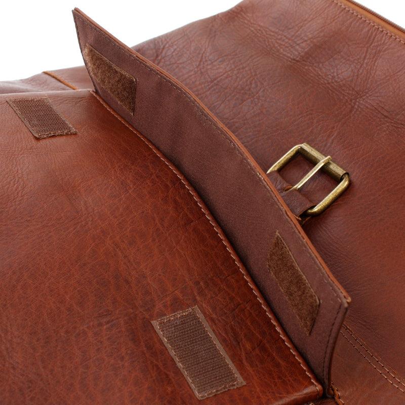 Leconi Roll Top Lederrucksack Lederrucksack DIN A4 Leder braun LE1034 Top Angebot