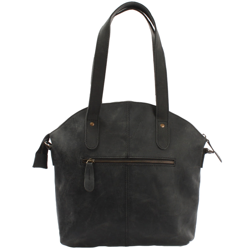 Leconi Shopper Schultertasche Damen Handtasche Ledertasche Henkeltasche Leder grau LE0060 Bis zu 50% Rabatt