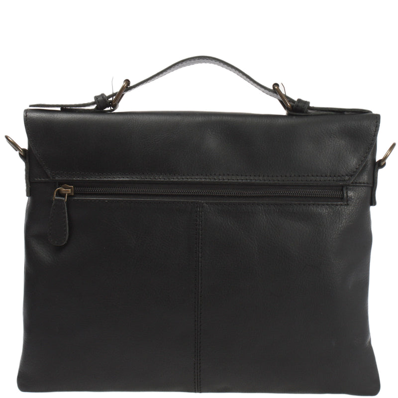 Leconi kleine Umhängetasche Schultertasche Damen und Herren Leder schwarz LE3079 Sonderangebot der Fabrik