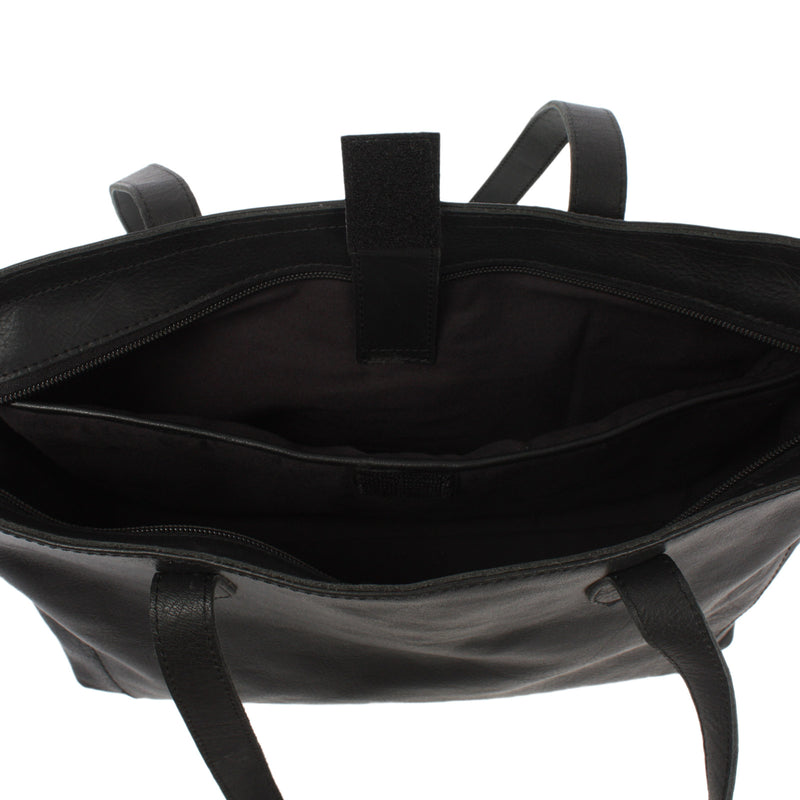 Leconi Schultertasche Damentasche DIN A4 Leder schwarz LE0071 Bis zu 55% Rabatt