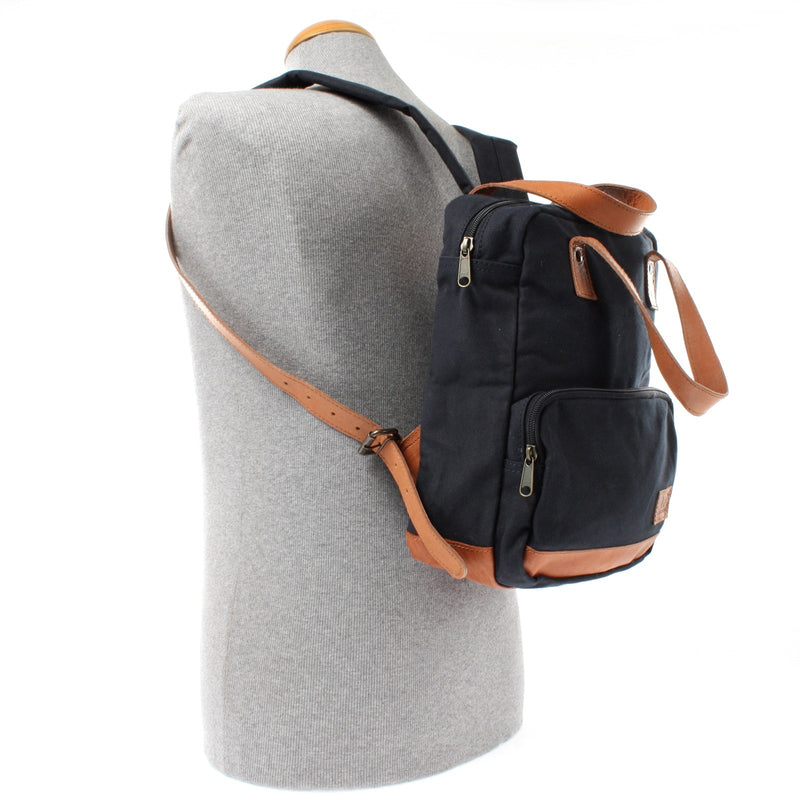 Leconi B-Ware Canvasrucksack kleiner Freizeitrucksack Damen Herren Canvas navy LE1028 Hotsell