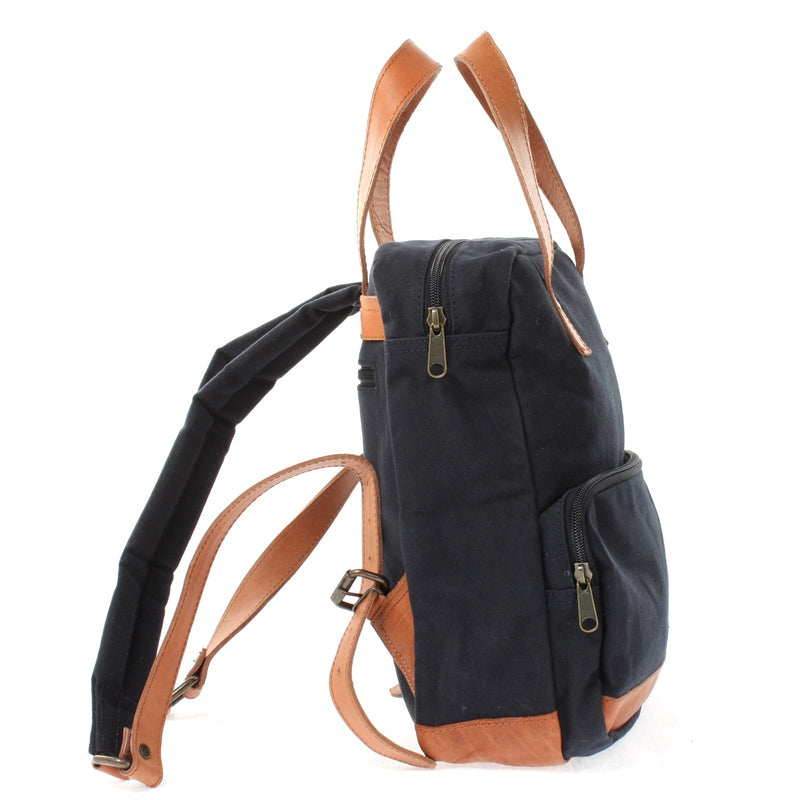 Leconi B-Ware Canvasrucksack kleiner Freizeitrucksack Damen Herren Canvas navy LE1028 Hotsell
