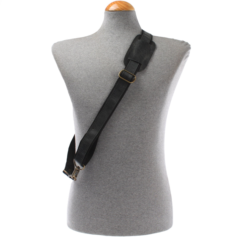Leconi Trageriemen Leder grau 115cm LEC-R1 Flash Sale