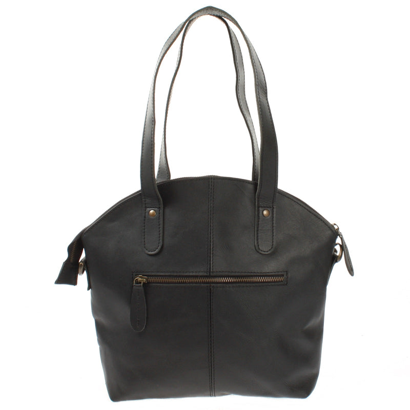 Leconi Shopper Schultertasche Damen Handtasche Ledertasche Henkeltasche Leder schwarz LE0060 Begrenztes Angebot