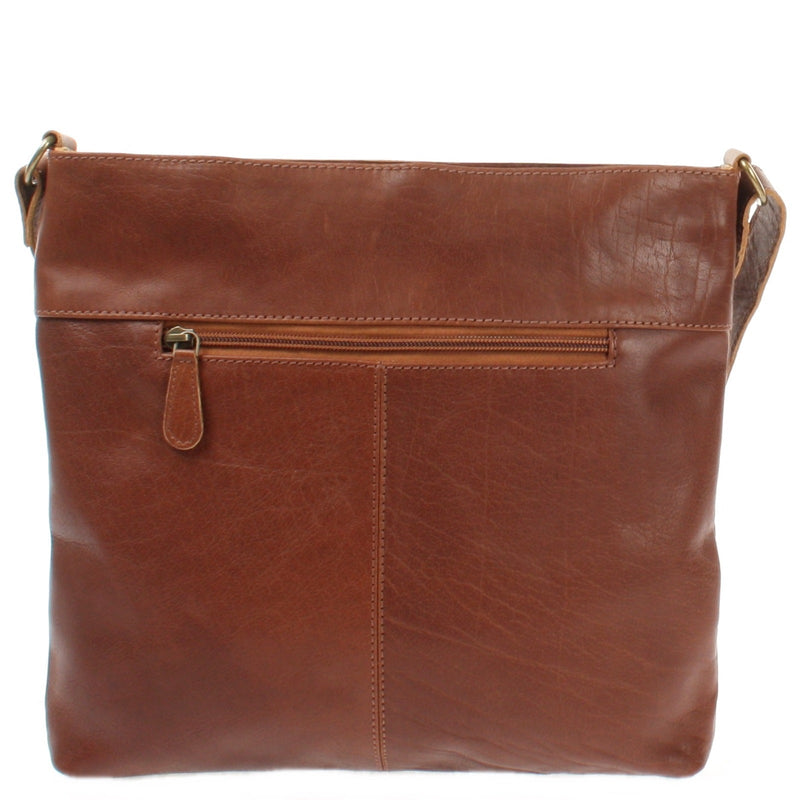 Leconi Umhängetasche Ledertasche Damen Schultertasche Leder braun LE0066 Valentinstagsangebot