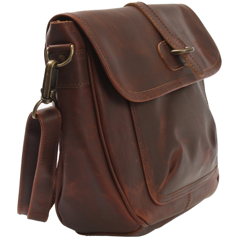 Leconi Umhängetasche Damen Schultertasche Damentasche Handtasche Leder braun LE3053 Black Friday Preise