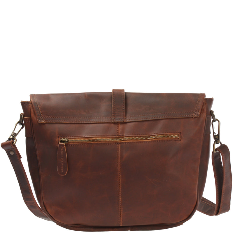 Leconi Umhängetasche Damen Schultertasche Damentasche Handtasche Leder braun LE3053 Black Friday Preise
