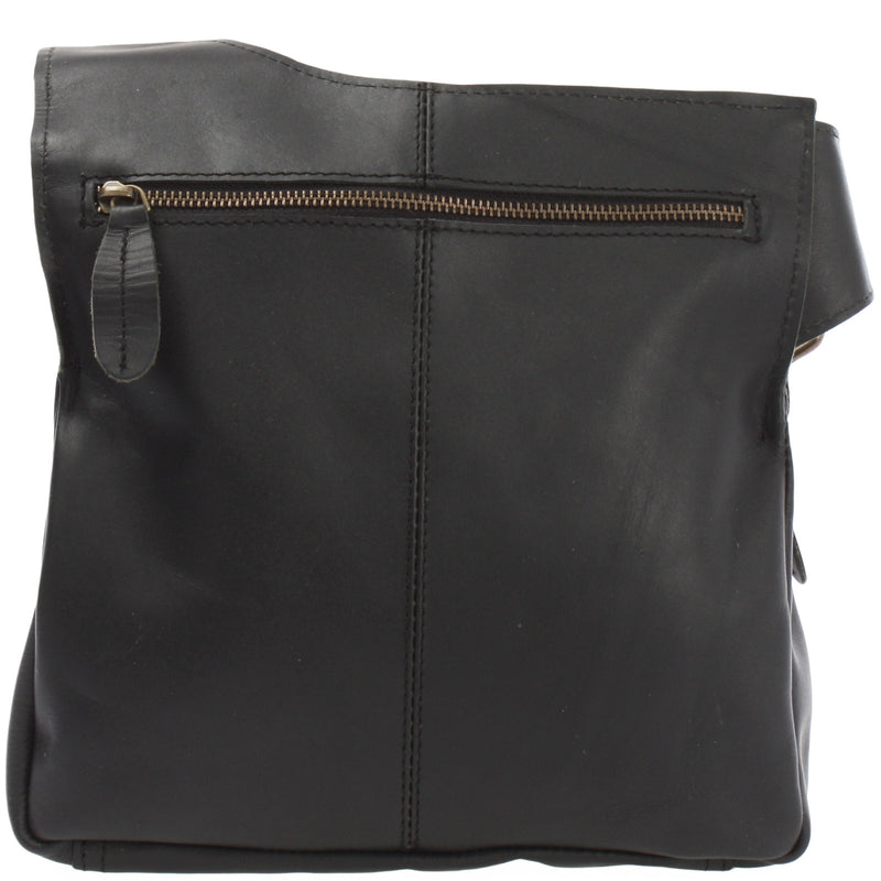 Leconi Umhängetasche Schultertasche Crossbag Damen Herren Leder schwarz LE3015 Hotsell
