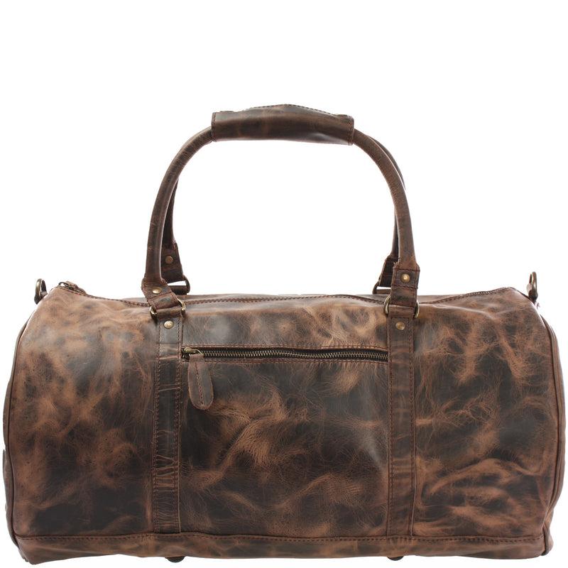Leconi Weekender Reisetasche Sporttasche vintage Leder schlamm LE2004 Begrenztes Angebot