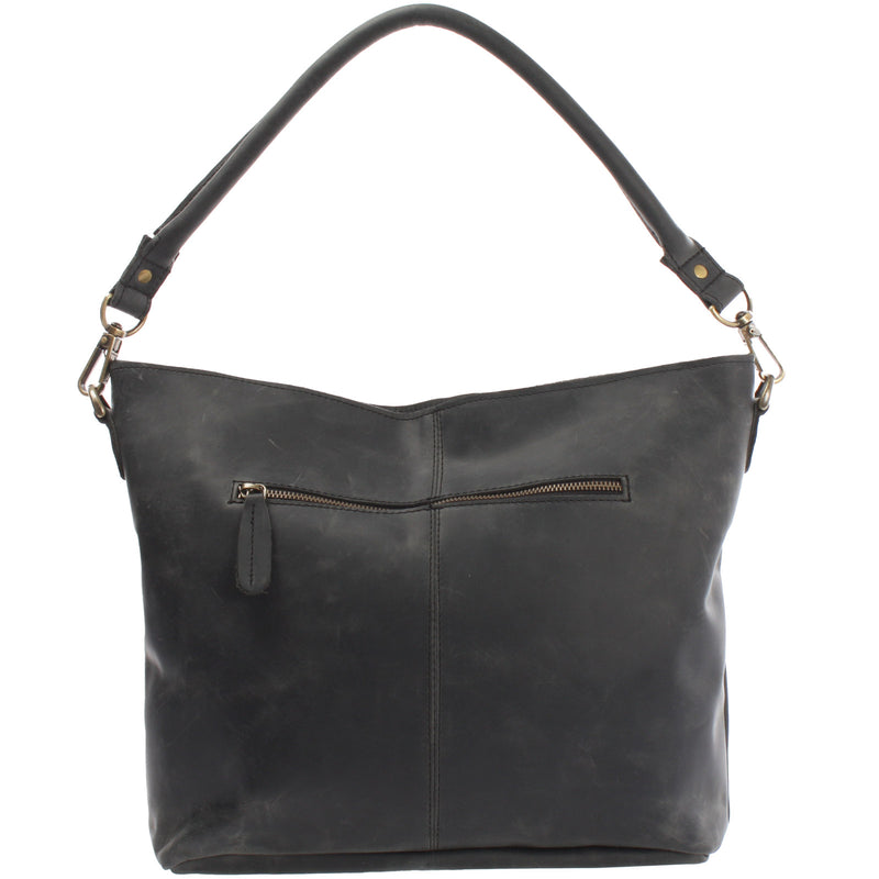 Leconi Schultertasche Umhängetasche Ledertasche Leder grau LE0039 Rabatte dieses Monats