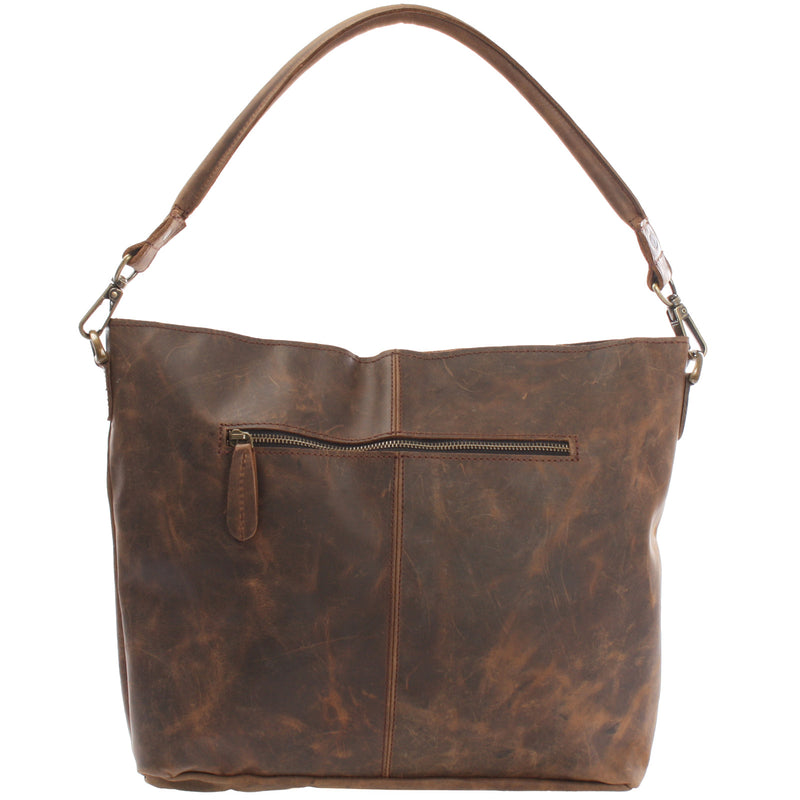 Leconi Schultertasche Umhängetasche Ledertasche Leder schlamm LE0039 2025