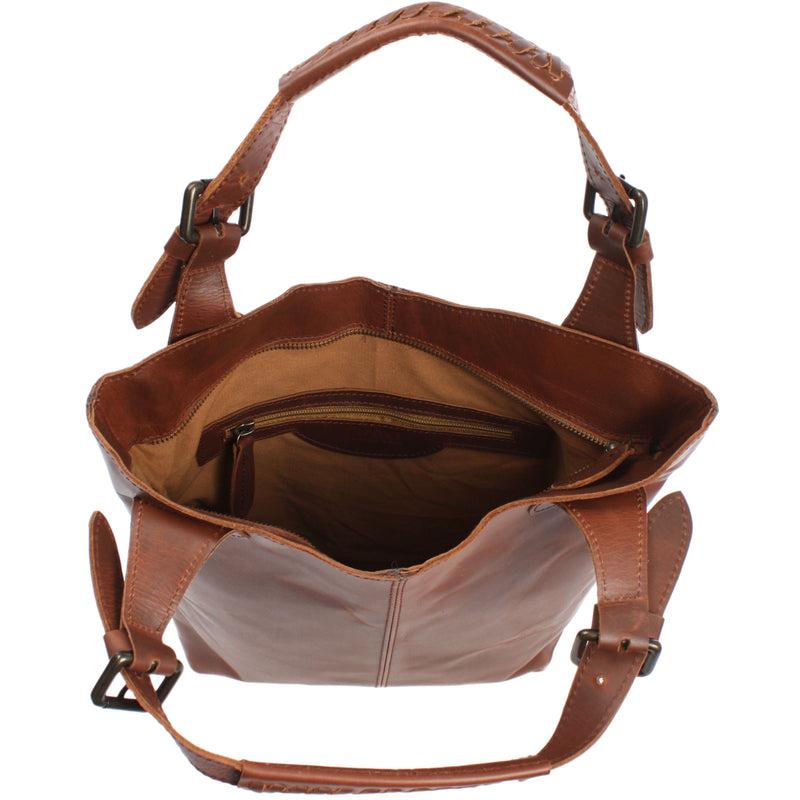 Leconi Shopper Henkeltasche Damentasche Leder braun LE0033 Neueste Mode