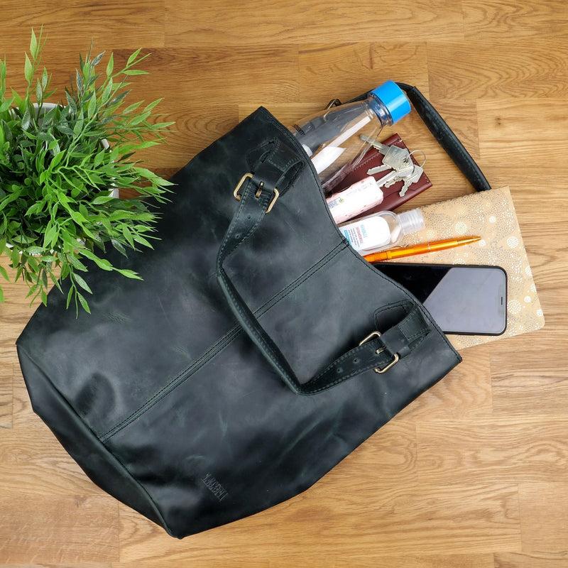 Leconi Henkeltasche Ledertasche Damentasche Leder grau LE0033 Zeitlich begrenztes Angebot