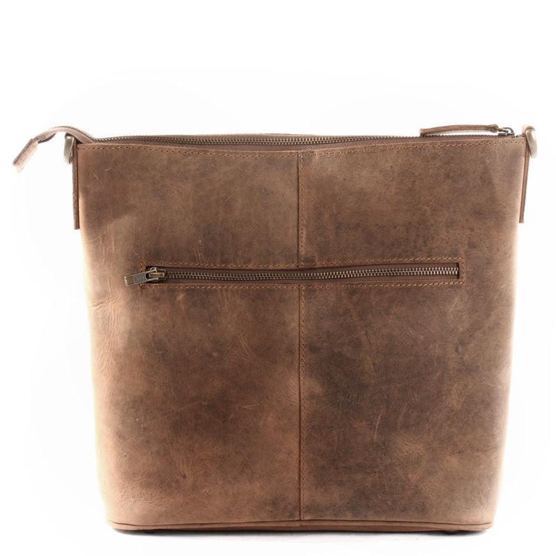 Leconi Umhängetasche Schultertasche Damentasche Ledertasche Leder braun LE3067 Begrenzte Freigabe