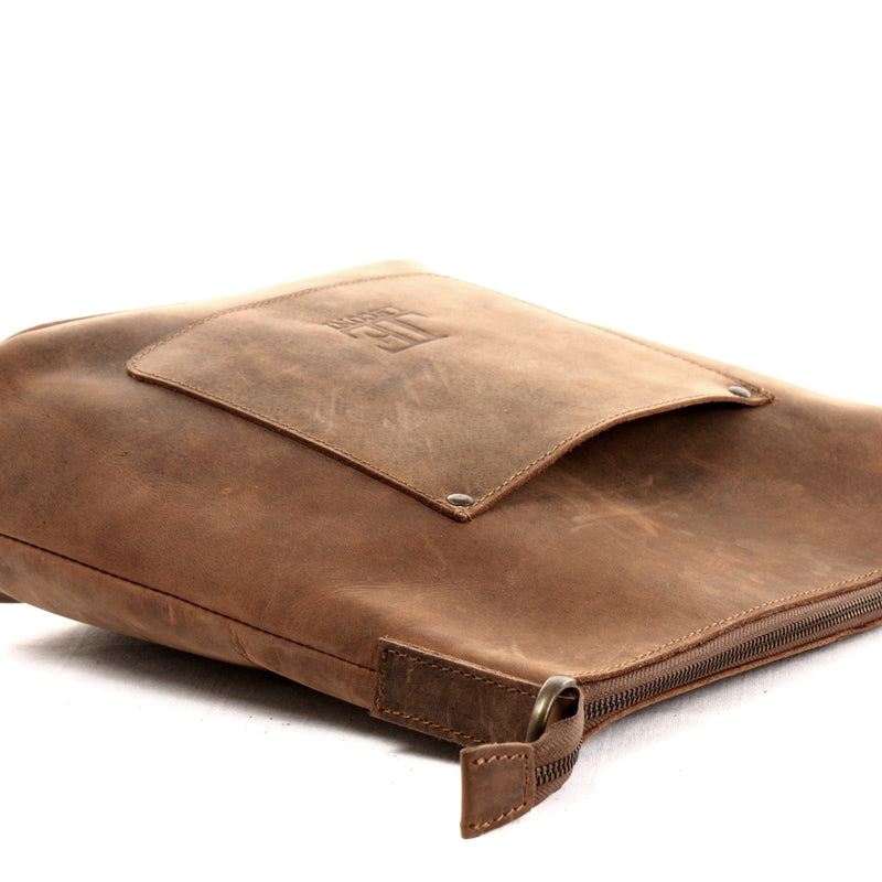 Leconi Umhängetasche Schultertasche Damentasche Ledertasche Leder braun LE3067 Begrenzte Freigabe
