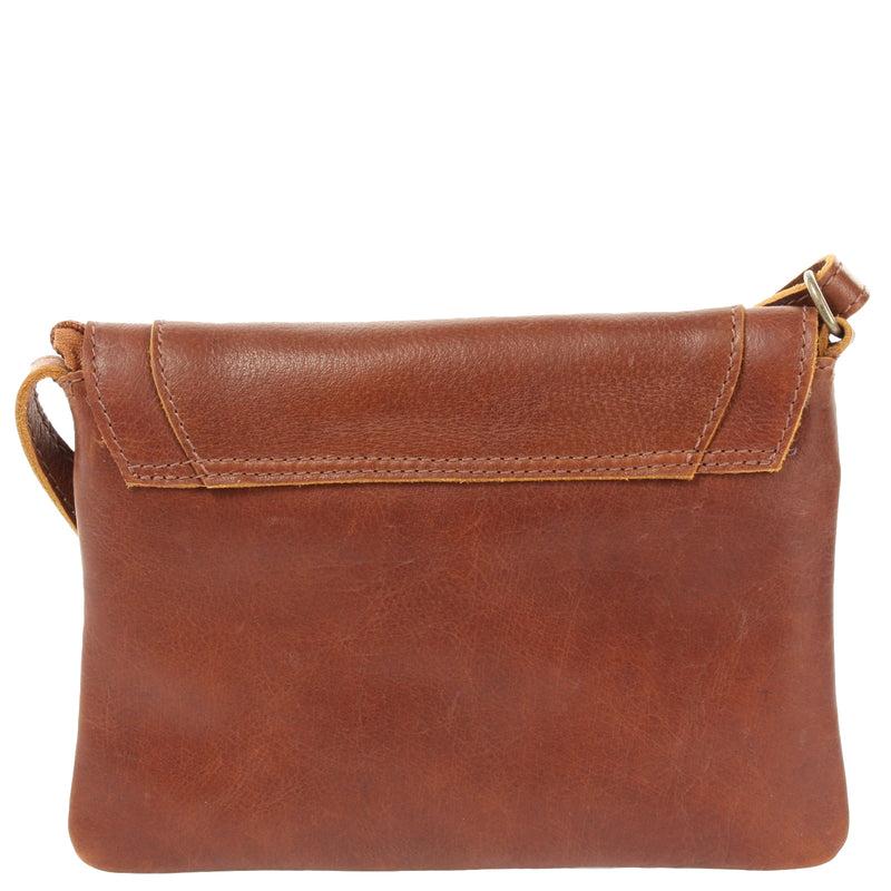 Leconi kleine Umhängetasche Ledertasche Damentasche Schultertasche Leder braun LE3078 Neueste Stile