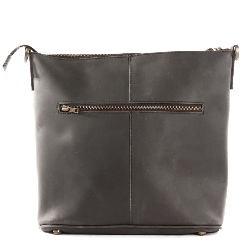 Leconi Umhängetasche Schultertasche Damentasche Ledertasche Leder schwarz LE3067 Bis zu 50% Rabatt