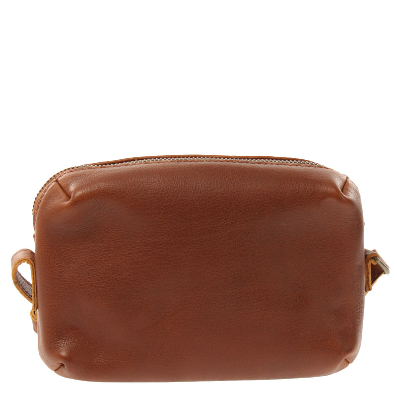 Leconi kleine Umhängetasche Ledertasche Damentasche Schultertasche Leder braun LE3080 Bis zu 55% Rabatt