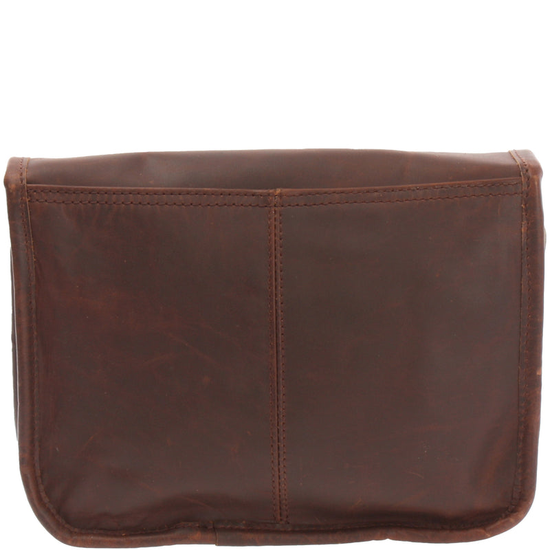 Leconi kleine Schultertasche Ledertasche Damentasche Leder braun LE3041 Im Verkauf