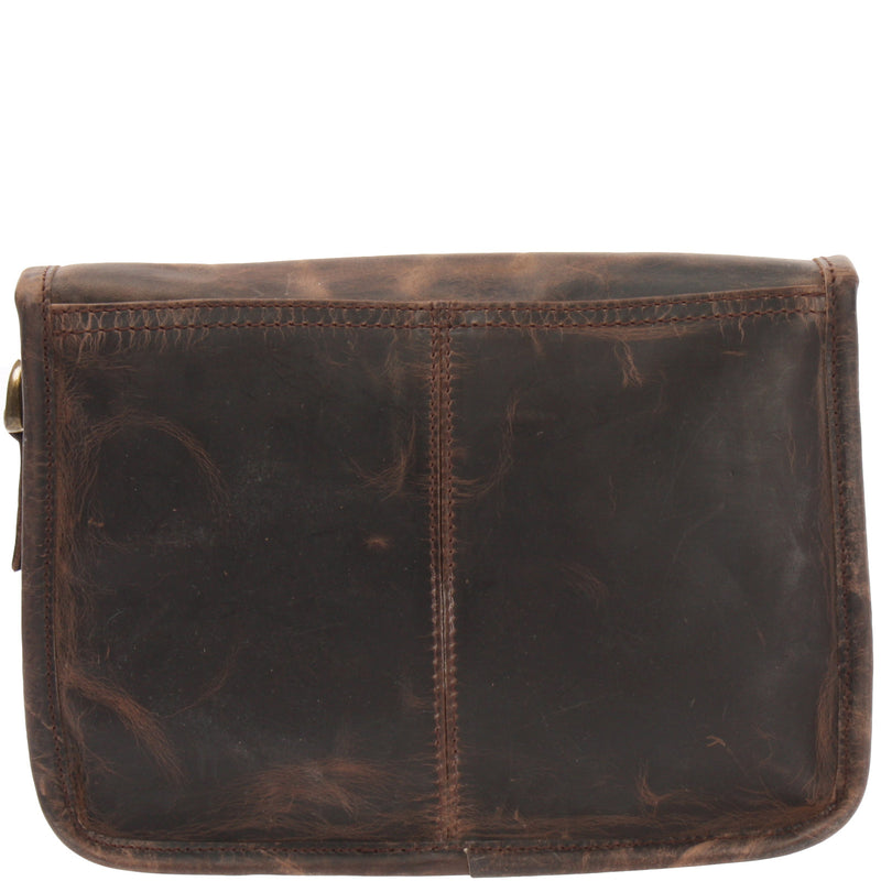 Leconi kleine Schultertasche Umhängetasche Leder Leder schlamm LE3041 zollfrei