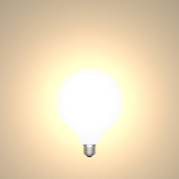 E27 LED Leuchtmittel, G125, warmweiß (2700 K), 4 W, 550lm, Milchglas extra matt Weihnachtsangebot