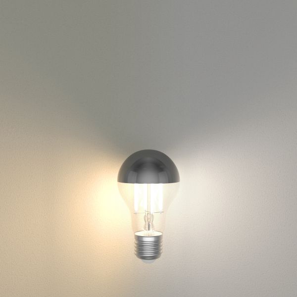 E27 LED Leuchtmittel, A60, warmweiß - kaltweiß (2700 - 7000 K), 4,8 W, 486lm, Smart Home, WLAN, Alexa, Kopfspiegel (silber) VIP-Rabatte