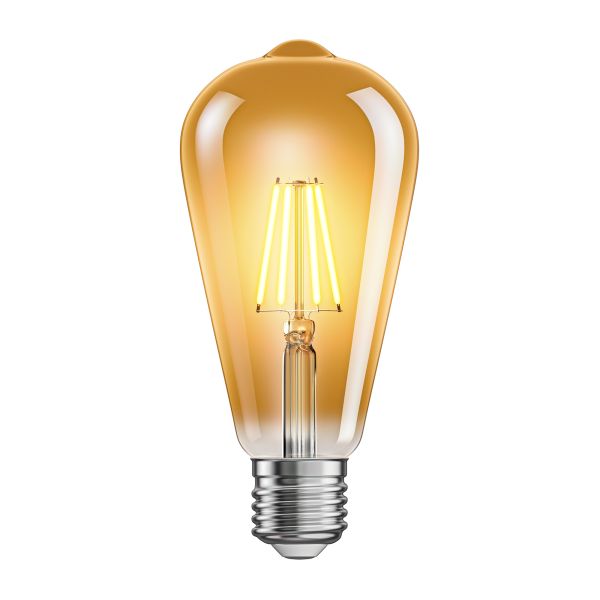 E27 LED Leuchtmittel, ST64, extra warmweiß (2200 K), 4 W, 489lm, goldfarben JETZT KAUFEN