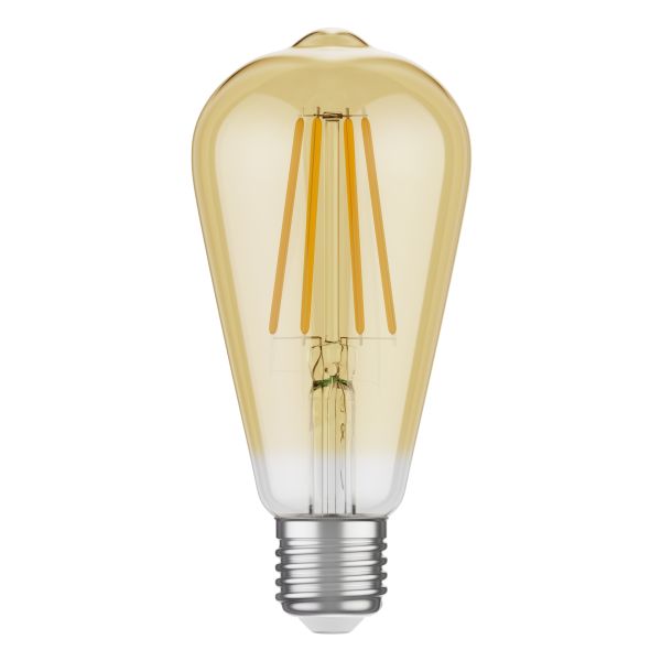 E27 LED Leuchtmittel, ST64, extra warmweiß (2500 K), 7,2 W, 814lm, 3-Stufen-Dimmer, goldfarben Neueste Stile