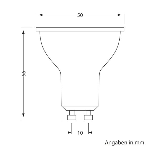 GU10 LED Leuchtmittel, PAR16, warmweiß (2800 K), 0,5 W, 49lm, 100°, matt Discount Store für neue Produkte