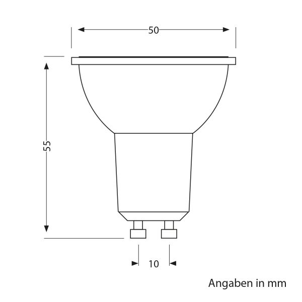 GU10 LED Leuchtmittel, PAR16, warmweiß (2800 K), 7,6 W, 1 103 lm, 33° Reflektorspiegel (silber) EEK C Nur noch ein Tag übrig
