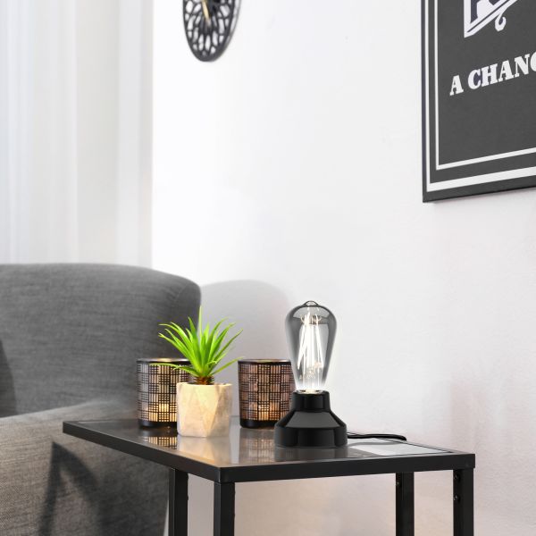 E27 LED Leuchtmittel, ST64, extra warmweiß (1800 K), 7,6 W, 240lm, Rauchglas Riesige Rabatte