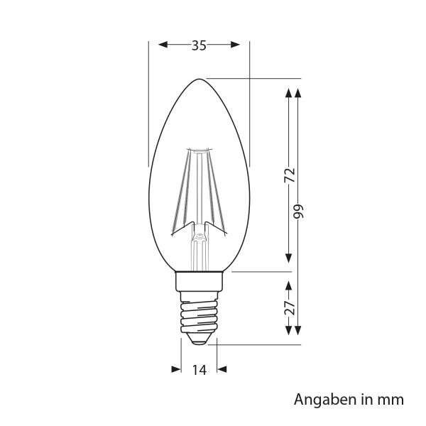 E14 LED Leuchtmittel, Kerze, warmweiß (2700 K), 4,3 W, 424lm, gefrostet Black Friday Preise
