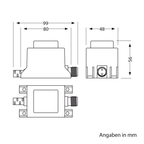 20W LED Trafo-Netzteil/Transformator für Stecksystem NEMO, Stecker, 12V AC, schwarz, IP65 Outlet