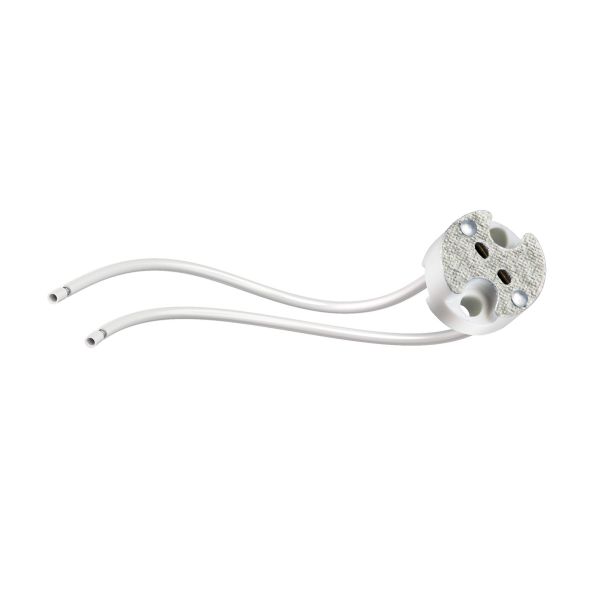 GU5.3/G4 Fassung, Keramik, weiß, 12V AC, max. 25W Rabatt