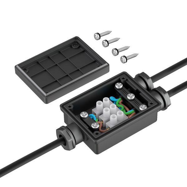 2-fach Kabelverbinder für außen, IP68, Muffe für 6 - 8mm Kabel-Durchmesser Begrenztes Angebot