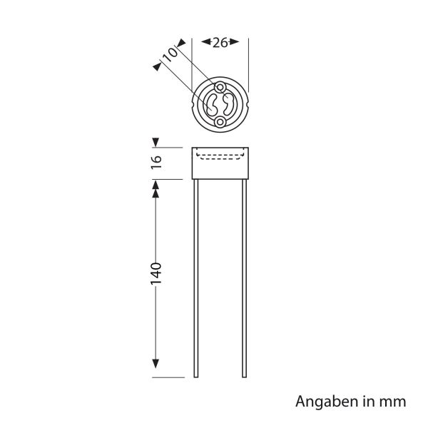 GU10 Fassung, Keramik, weiß, 230V AC, max. 25W Exklusivangebot