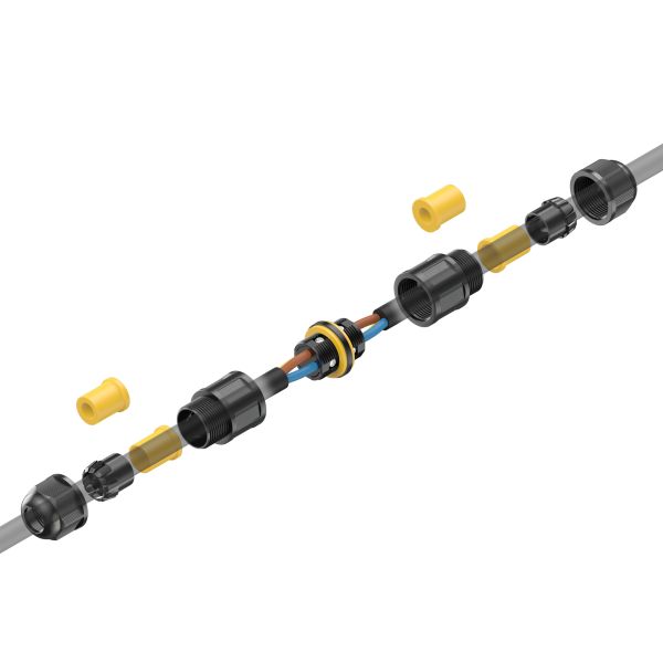 Kabelverbinder für außen, IP68, Muffe für 5 - 12mm Kabel-Durchmesser Saisonschlussverkauf